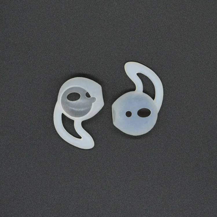 Silicone ear caps for Apple AirPods wireless earphones in multiple colours showing left and right ear options