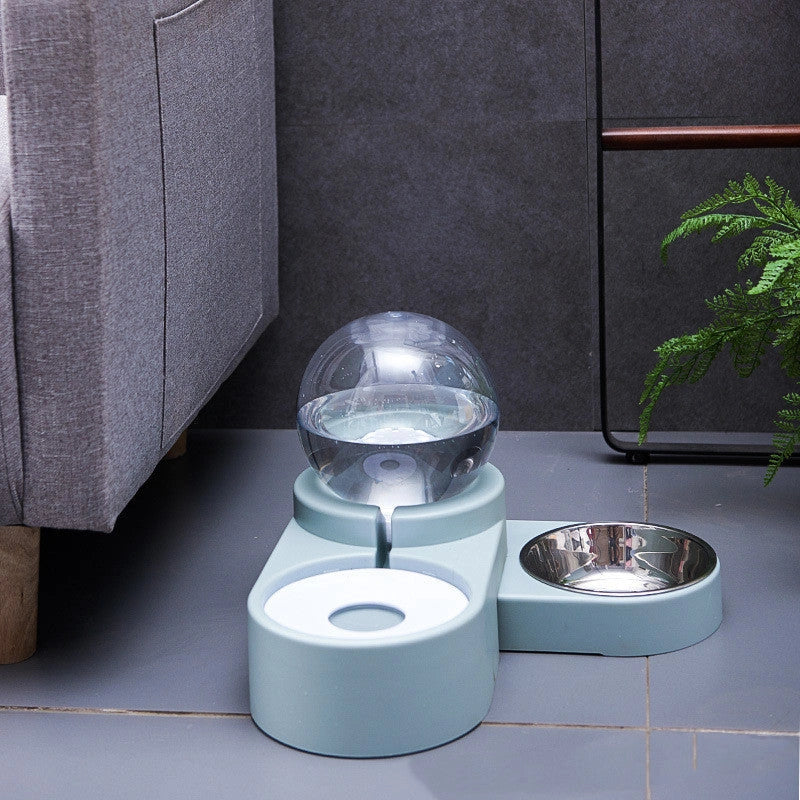 Automatic nonelectric water dispenser for cats and dogs with 1.8L capacity and bowl
