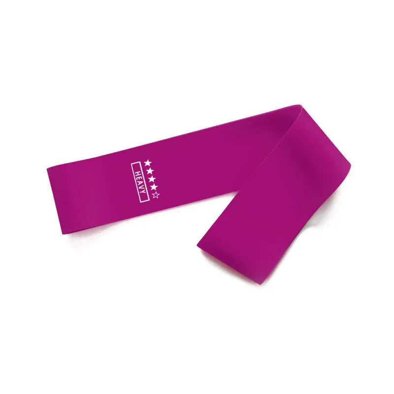 Resistance bands set made of 100% natural latex, five colours, 600mm x 50mm, for Pilates CrossFit fitness