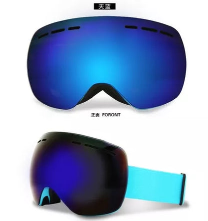 Professional ski goggles with anti-fog UV protection for winter sports