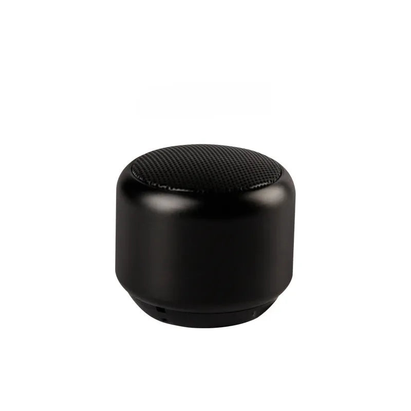 Small portable Bluetooth speaker in black, blue, gold, and pink colour options