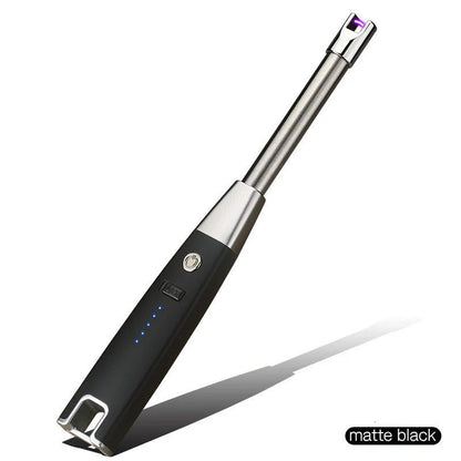 USB rechargeable plasma windproof lighter in various colours with bottle opener and keychain features