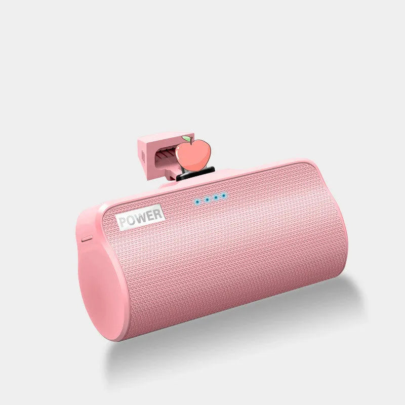 Universal 3000mAh power bank in cylindrical aluminium shell with ABS case for Android Apple Type-C phones