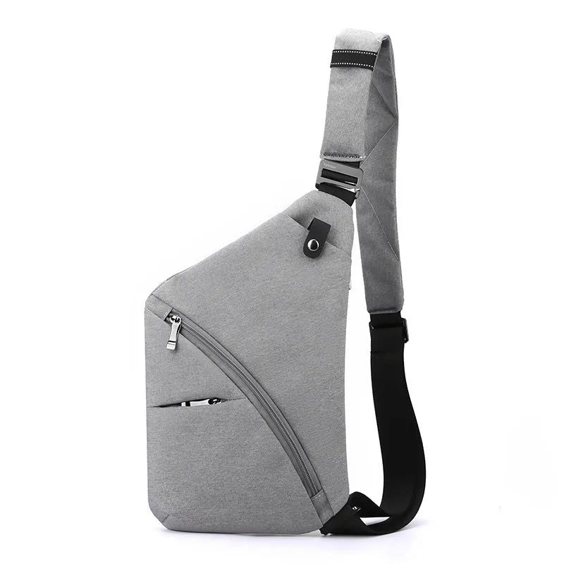 Men's Oxford cloth travel shoulder bag in urban simplicity design with letter print