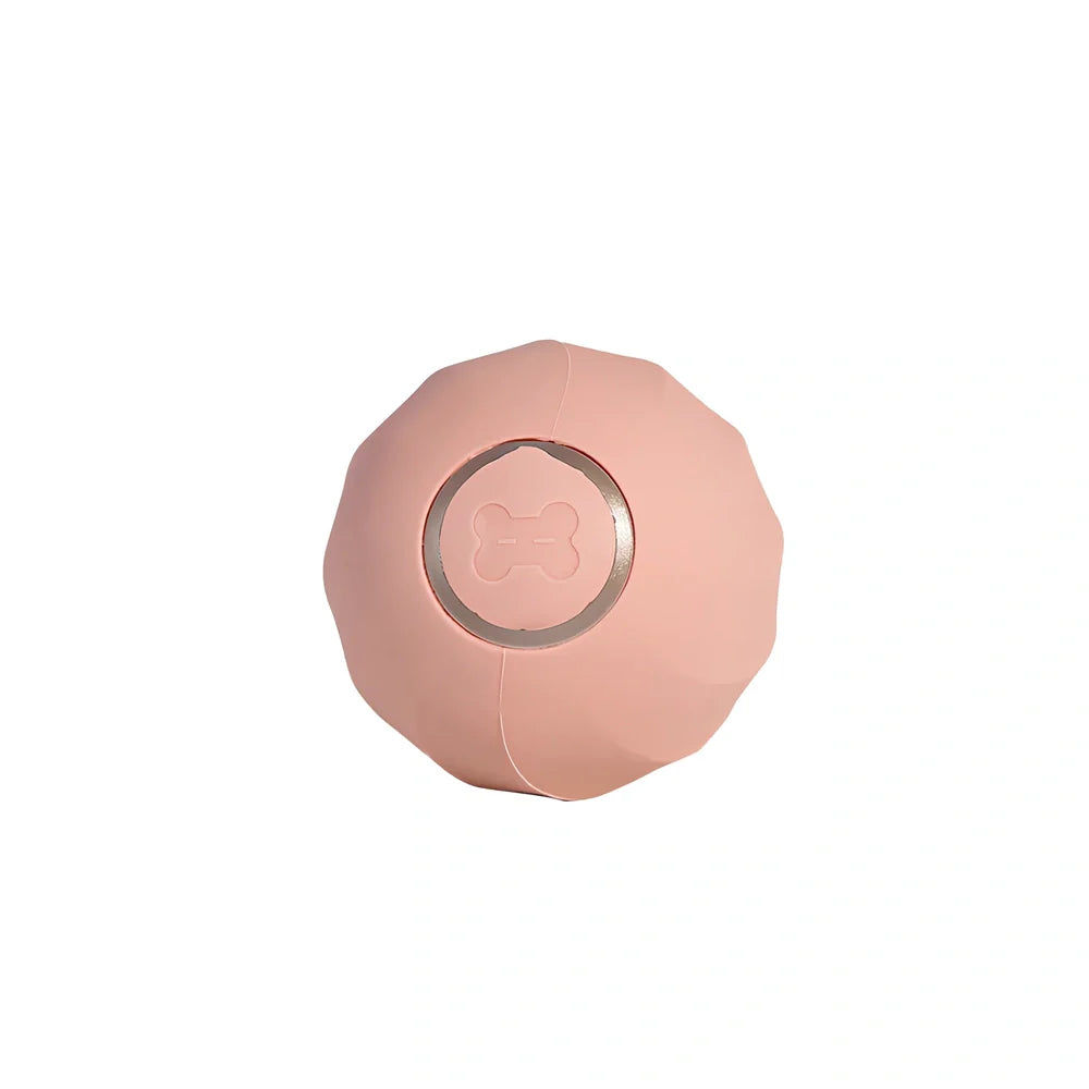 Interactive silicone cat ball with USB charger for indoor feline play and exercise