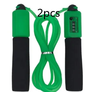 Adjustable 3 metre fitness skipping rope with foam handles in multiple colour options