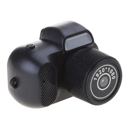 Compact retro-style mini camera with 1080p HD video and photo capture capabilities, portable and versatile for indoor, outdoor, and travel use