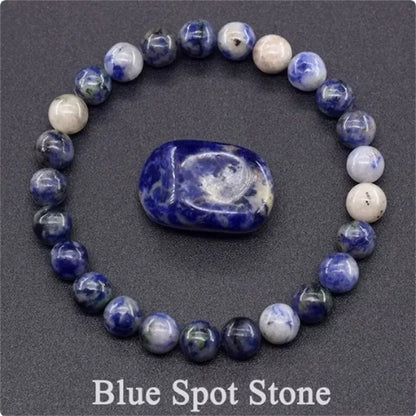 Natural stone tiger eye beaded bracelet for stress relief and yoga