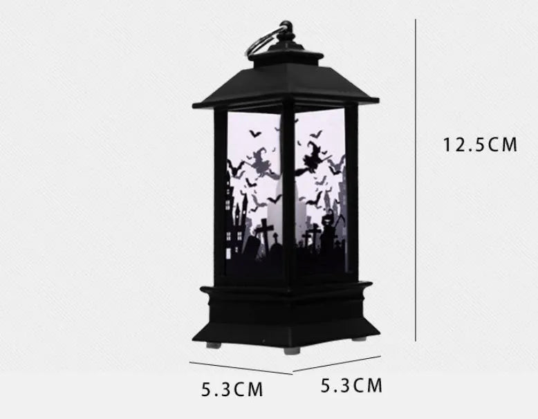 Halloween pumpkin LED lamp decoration with plastic injection moulded construction and battery-powered illumination for parties, events, and home decor, available in multiple colour and style variants including styles 1-6 and options A, B, C