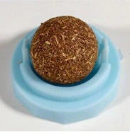 Self-adhesive rotated catnip lick ball for cats, natural play stimulation