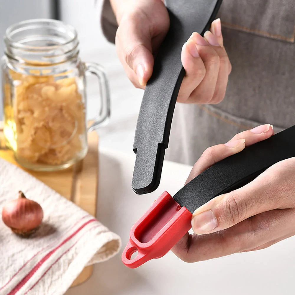 3-in-1 silicone food clip spatula for frying steak and pancakes