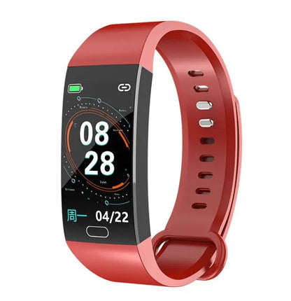 RD11 colour screen smart bracelet with 1.14 inch display, silicone wristband and PC body, shown in black