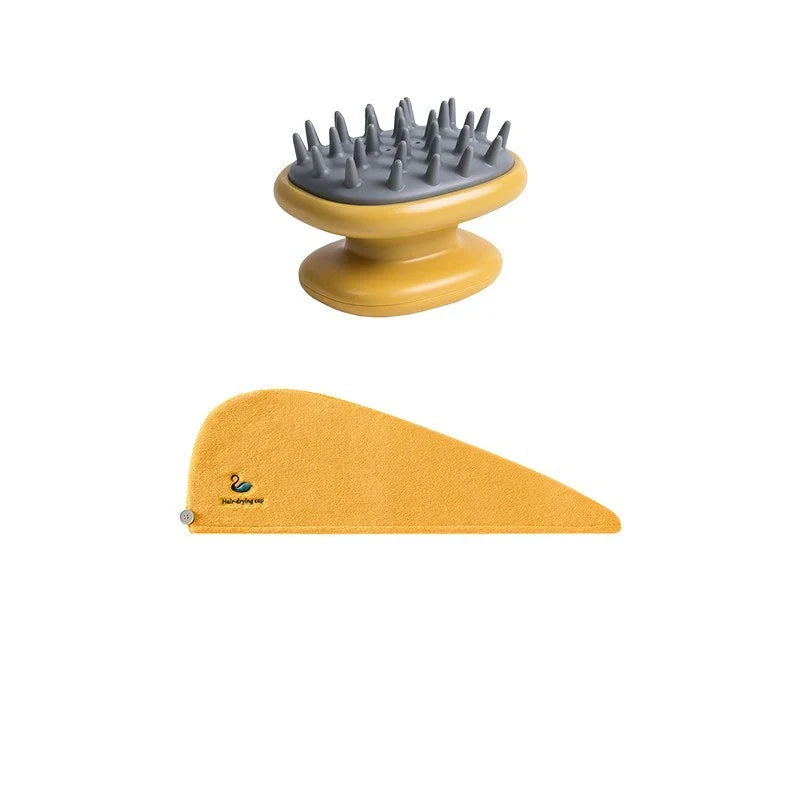Silicone Scalp Massager Brush with Airbag Design for Gentle Exfoliation and Improved Blood Circulation