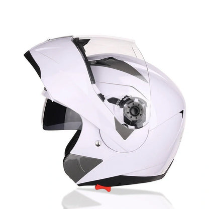 Adjustable motorcycle helmet in various colours for safety and comfort
