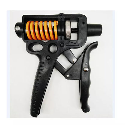 Adjustable finger trainer in black for grip strength and health massage