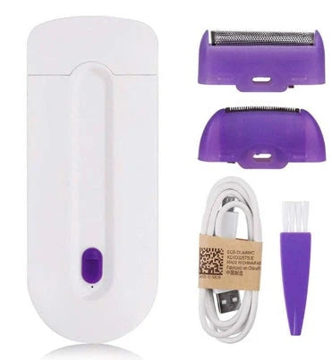 Cordless facial hair remover with micro-oscillation technology for painless, smooth hair removal on sensitive skin