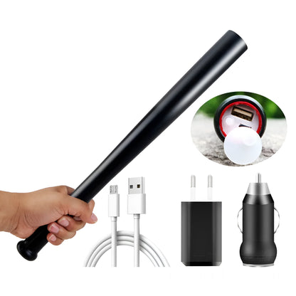 Black LED flashlight torch with Cree XM-L T6, glass lens, and clicky switch, battery models or USB option