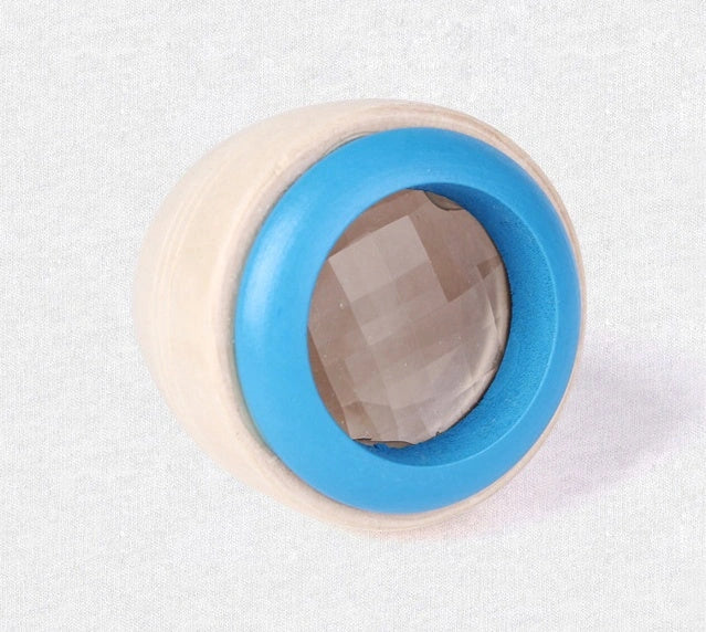 Wooden Magic Kaleidoscope educational toy for children with rotating colour effects