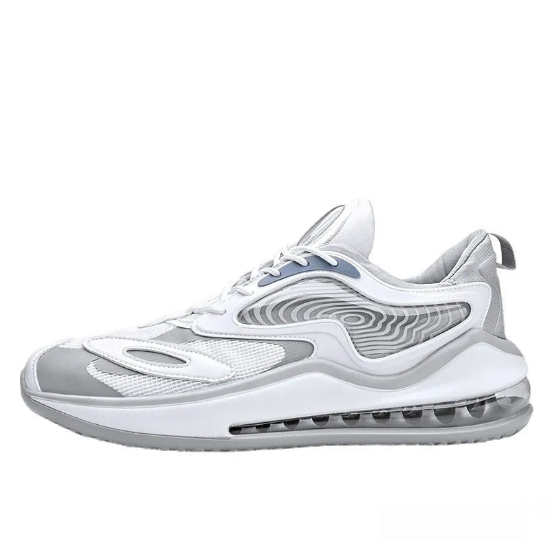 Men's casual shoes in Space Black with a rubber sole and air cushion height feature