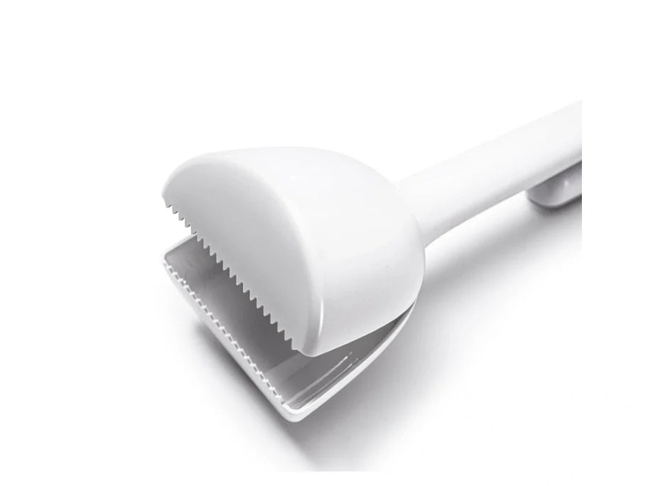 White ABS pet excrement pickup tool with mountaineering buckle