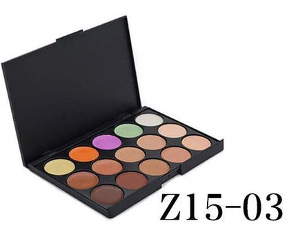 11 makeup brushes and 15-colour eyeshadow palette in velvet pouch for contouring and eye looks