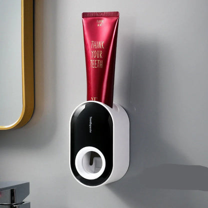 Automatic Wall-mounted Toothpaste Squeezer in multiple colors for efficient dispensing