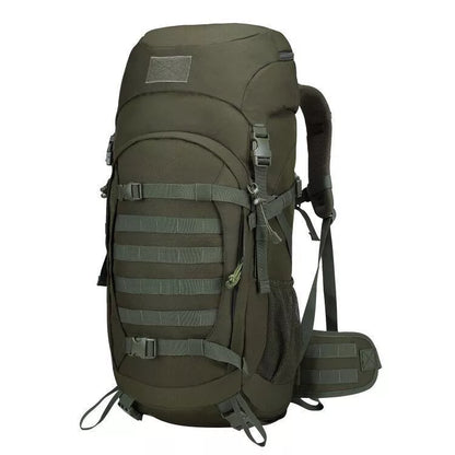Outdoor sports large capacity backpack in khaki, army green, camouflage, and black