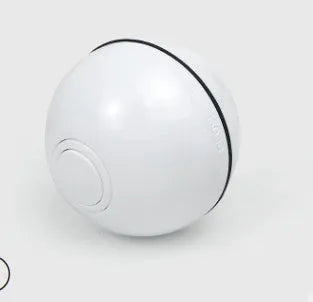 Transparent ABS green electric cat toy ball with laser light, 6.7-7cm diameter, USB rechargeable