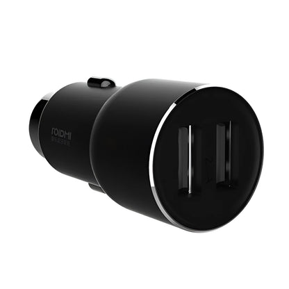 Black Ruimi 3S dual USB car charger for fast charging phones and tablets in vehicles