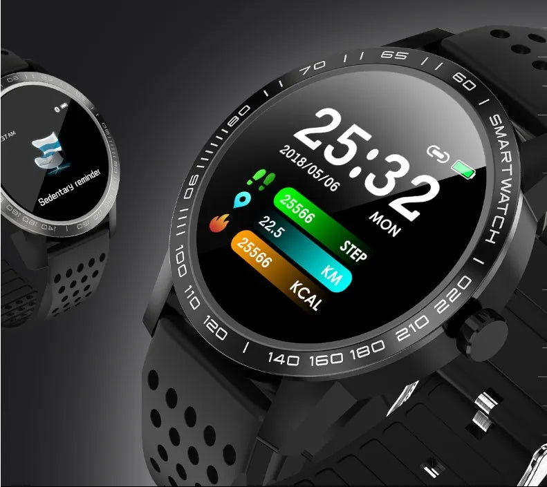 T2 smart bracelet with colour screen displaying heart rate and activity data
