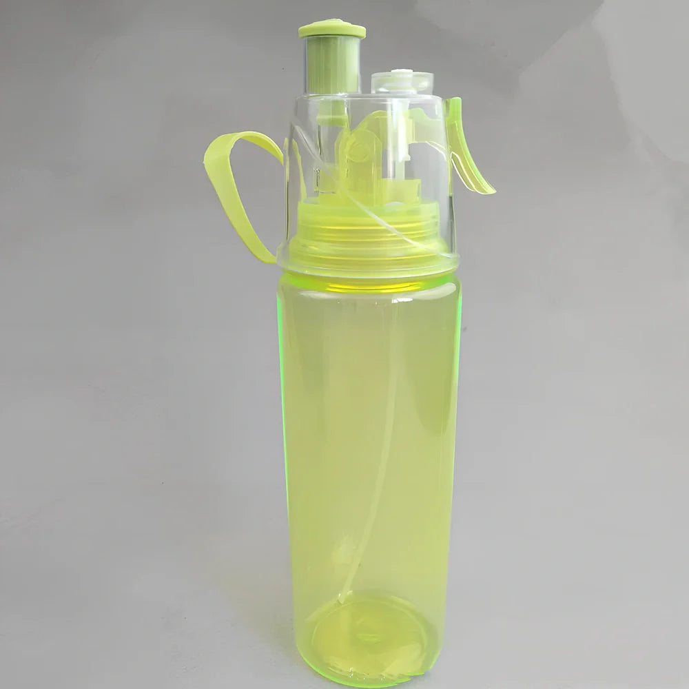 600ml sports spray water bottle with mist function in multiple colours for cycling and hiking