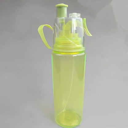 600ml sports spray water bottle with mist function in multiple colours for cycling and hiking