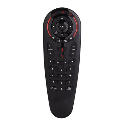 G30 AIR MOUSE wireless keyboard remote control with nano receiver on a dark surface.
