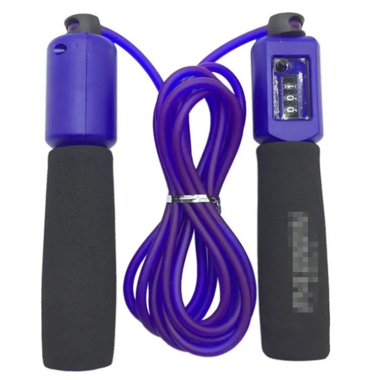 Adjustable 3 metre fitness skipping rope with foam handles in multiple colour options