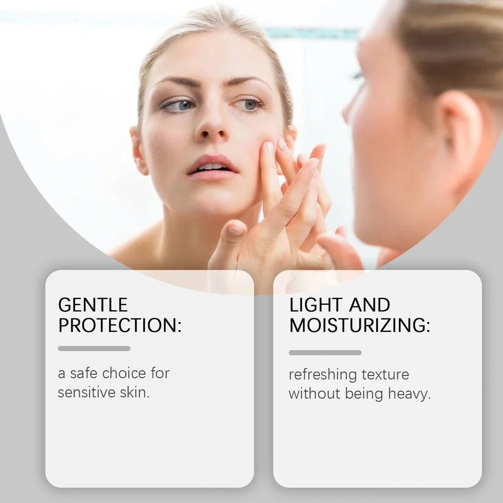 70g Not Oily Moisturising Protective Cream container with water-based formula containing glycerol and coffee extract