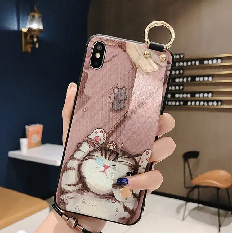 Samsung Galaxy TPU phone case with integrated bracket in a simple back cover design.
