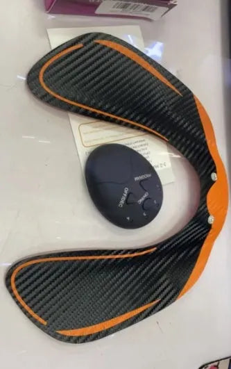 EMS hip muscle training stimulator with host unit and buttock patch for abdominal toning and buttock lifting