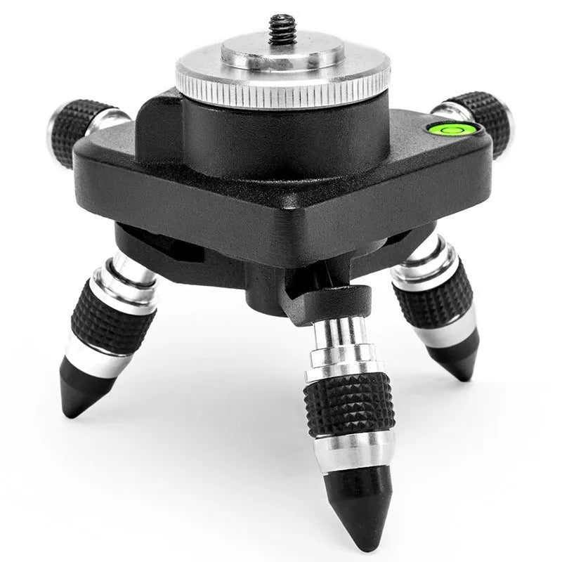 Black aluminium alloy spirit level base accessory for YL-30 model with rotating mechanism.