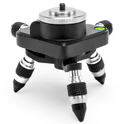 Black aluminium alloy spirit level base accessory for YL-30 model with rotating mechanism.
