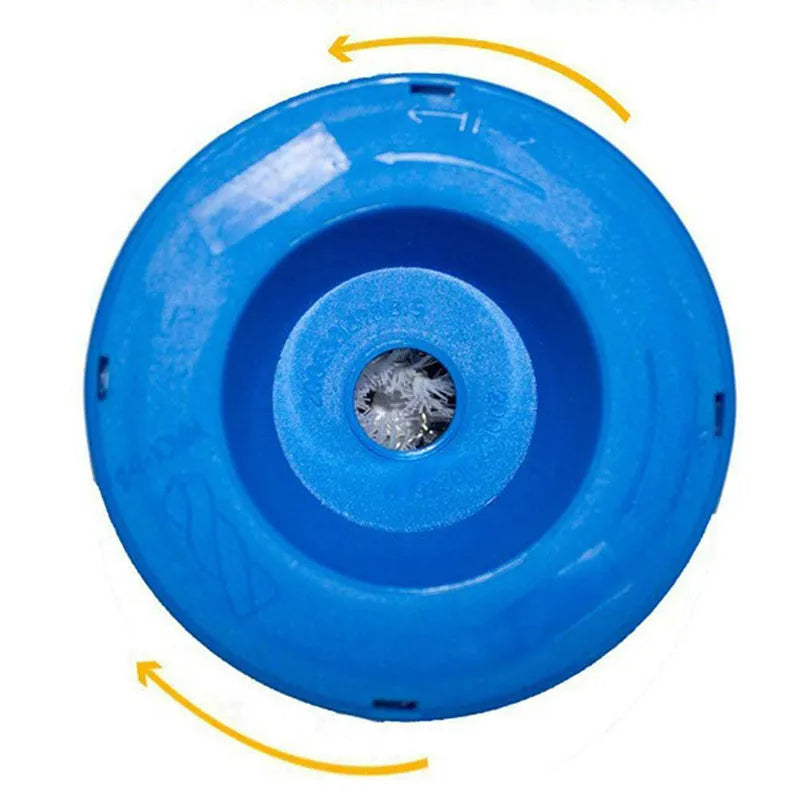 Blue bowl-shaped electric hammer dust cover made of PP plastic with sponge grip