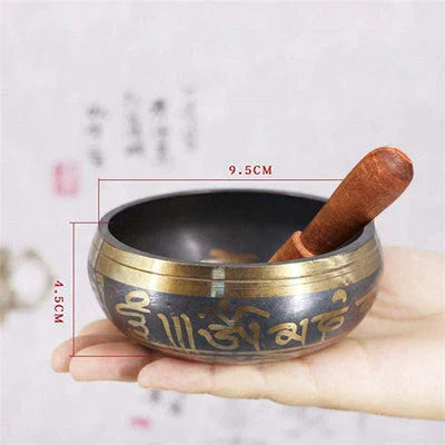 Premium Tibetan singing bowl with rich, harmonious tones for meditation and relaxation