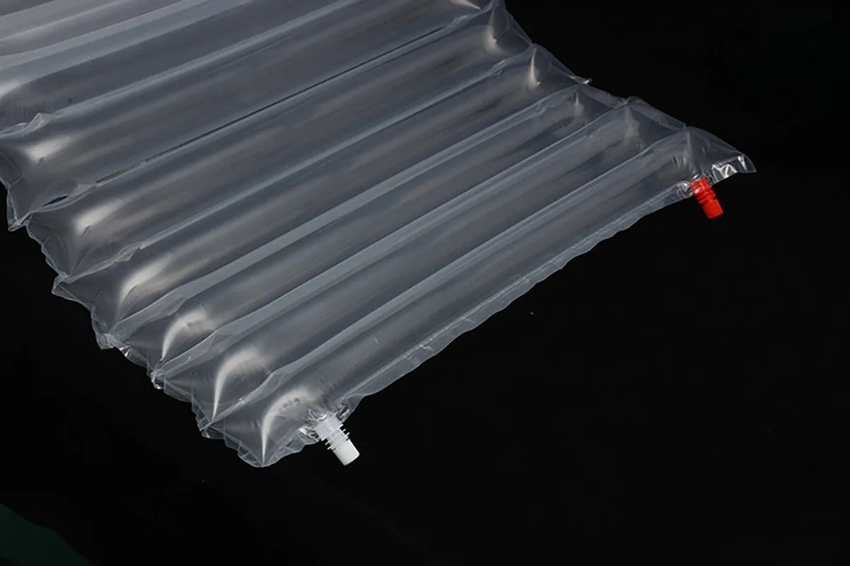 Transparent outdoor inflatable airbed for camping with 200x60x5cm dimensions