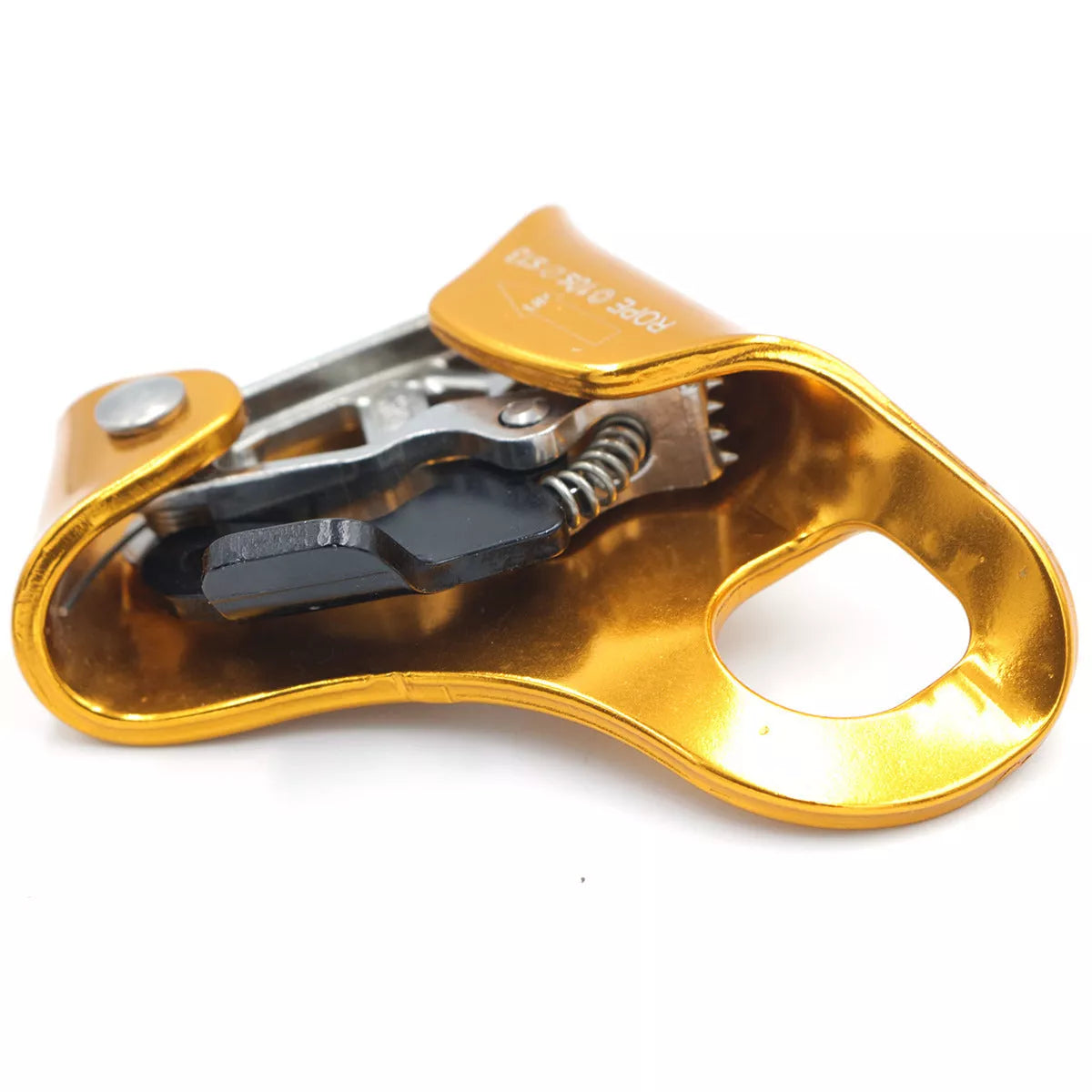 Pre-abdominal ascender for outdoor climbing and rescue, made from 7075 aluminum alloy