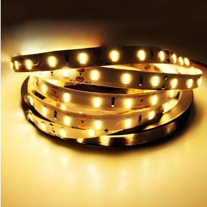 5 metre flexible LED strip lighting with 60 LEDs per metre and waterproof coating