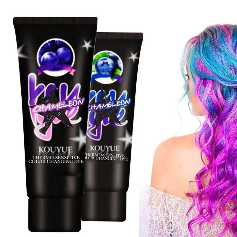 Professional Thermochromic Hair Dye Cream with colour changing effect