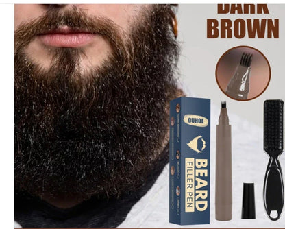 Precision Beard Filler Pen for men - fill in patchy, thin areas for a flawless, full-looking beard
