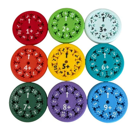 Vibrant Math Fidget Spinners for educational fun and stress relief