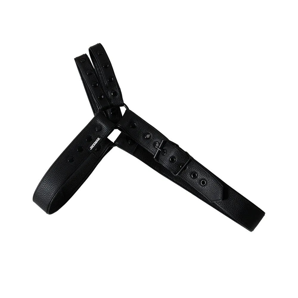 Men's detachable synthetic leather chest strap for shoulder support in sports