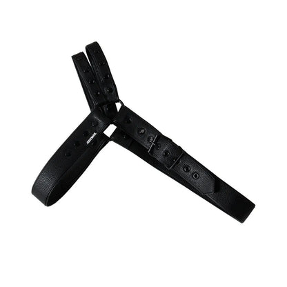 Men's detachable synthetic leather chest strap for shoulder support in sports