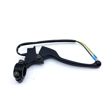 Aluminium alloy brake handle assembly with 22mm thick grip and electrical wiring